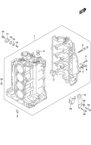 Outboard DF 200A drawing Cylinder Block