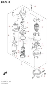 DF175AP From 17503P-710001 (E01 E40)  2017 drawing STARTING MOTOR