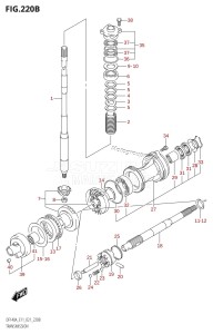 DF140A From 14003Z-040001 (E11 E40)  2020 drawing TRANSMISSION (DF115AT,DF140AT)