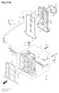 06002F-610001 (2016) 60hp E01 E40-Gen. Export 1 - Costa Rica (DF60A  DF60AQH  DF60ATH) DF60A drawing CYLINDER HEAD (DF60AQH:E40)