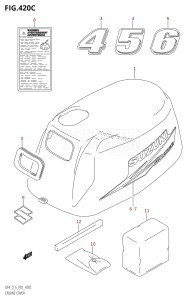 DF4 From 00401F-680001 (P01)  2006 drawing ENGINE COVER (K10,011)