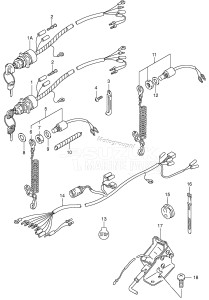 DT40 From 04003-151001 ()  2001 drawing IGNITION SWITCH