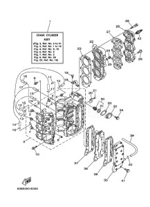 40VEOL drawing CYLINDER--CRANKCASE