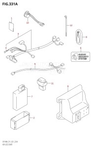 DF115A From 11503F-140001 (E11 E40)  2021 drawing KEY LESS START (DF100AT,DF115AST,DF115AT:E11,DF140AT:E11)