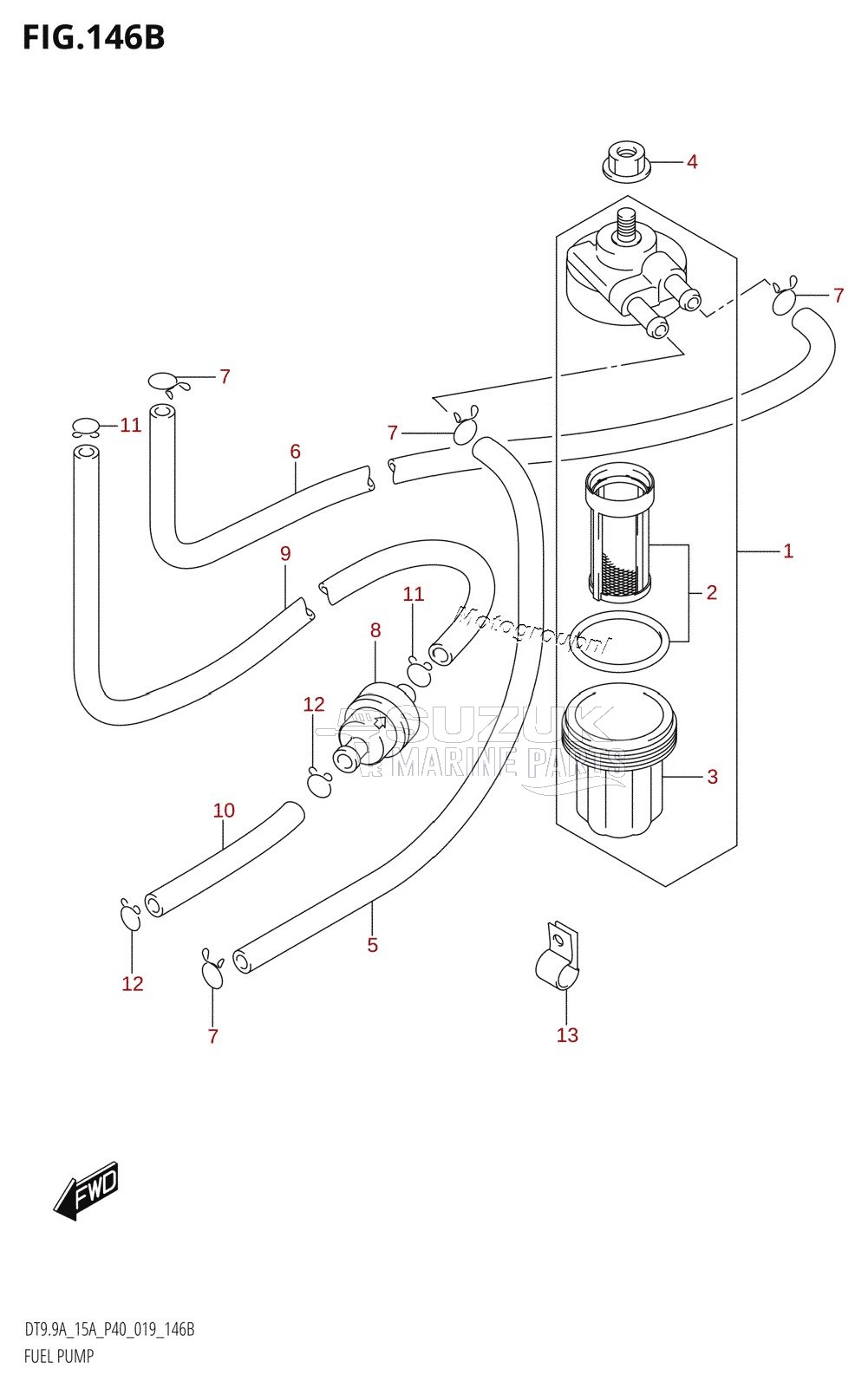 FUEL PUMP (DT9.9AK,DT15AK)