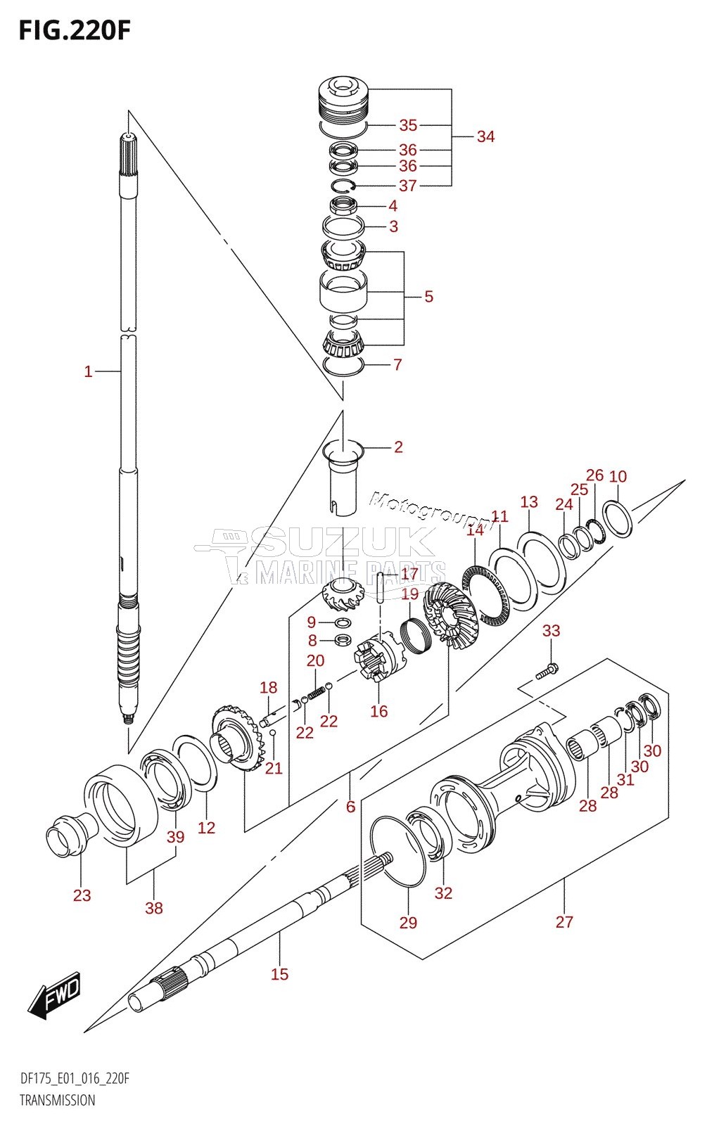 TRANSMISSION (DF150Z:E40)