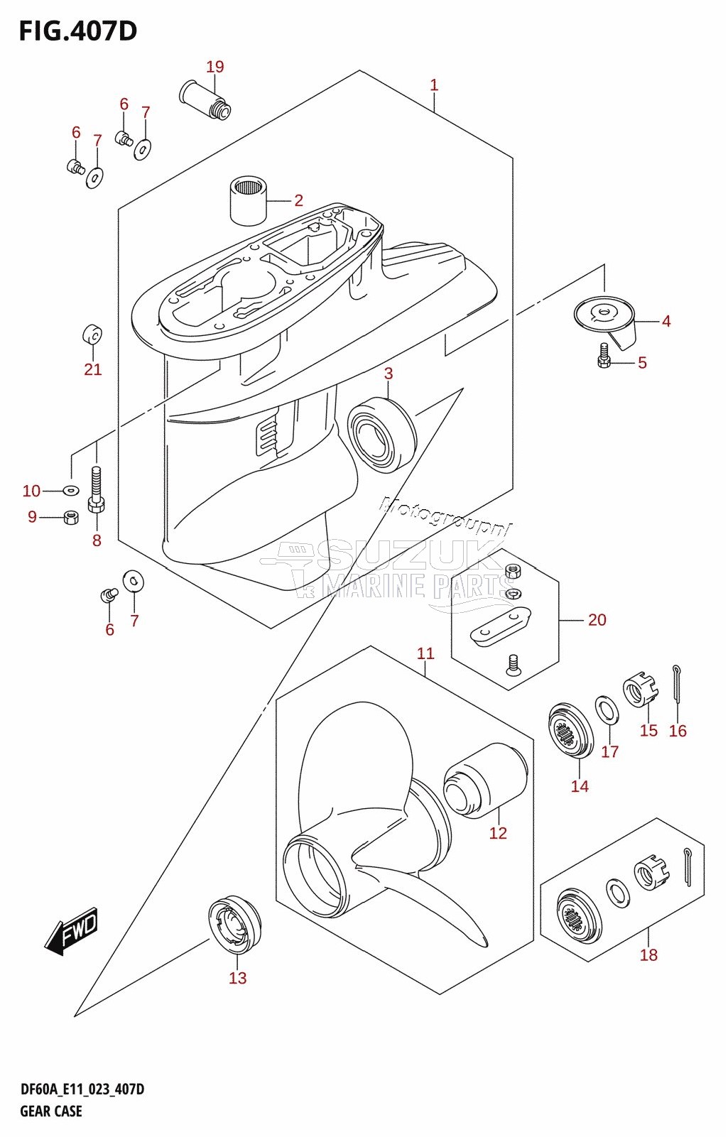 GEAR CASE (DF60A:E40)