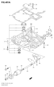 14003Z-410001 (2014) 140hp E01-Gen. Export 1 (DF140AZ) DF140AZ drawing ENGINE HOLDER