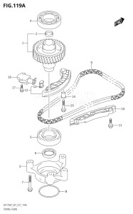 15003P-710001 (2017) 150hp E01 E40-Gen. Export 1 - Costa Rica (DF150AP) DF150AP drawing TIMING CHAIN