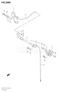 DF15A From 01504F-310001 (P01)  2013 drawing CLUTCH ROD (DF20A:P40)