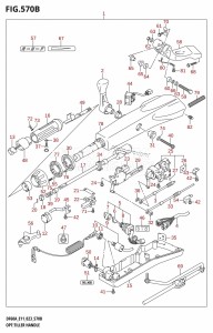 DF60A From 06003F-240001 (E11 E40)  2022 drawing OPT:TILLER HANDLE (DF40AST,DF60A,DF50AVT,DF60AVT,DF40ASVT)