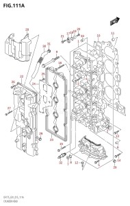 DF150Z From 15002Z-510001 (E01 E40)  2015 drawing CYLINDER HEAD