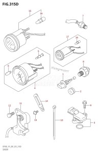 DF100 From 10002F-210001 (E01 E40)  2012 drawing SENSOR (DF115T:E40)