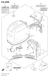 DF175TG From 17502F-410001 (E03)  2014 drawing ENGINE COVER (DF150T:E03)