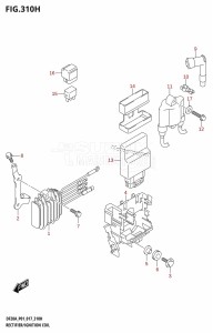 DF9.9B From 00995F-710001 (P01)  2017 drawing RECTIFIER /​ IGNITION COIL (DF20A:P01)