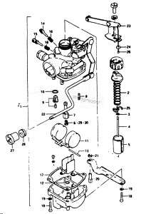 DT2 From C-10001 ()  1982 drawing CARBURETOR (E03)