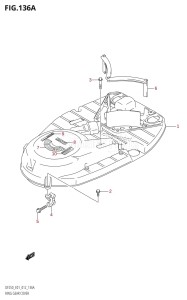 DF225T From 22503F-210001 (E01)  2012 drawing RING GEAR COVER (DF200T:E01)