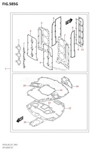 DF200 From 20002F-710001 (E03)  2017 drawing OPT:GASKET SET (DF250ST:E03)