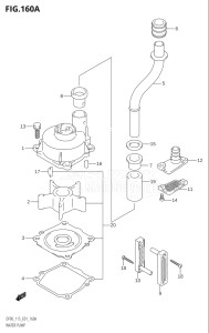 09001F-680001 (2006) 90hp E01-Gen. Export 1 (DF90TK6) DF90 drawing WATER PUMP ((DF90T,DF115T):(K1,K2,K3,K4,K5,K6))