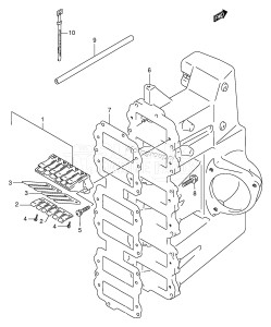 DT200 From 20001-907123 ()  1989 drawing INLET CASE (DT200EPI /​ 225 /​ 150EPI)(*)