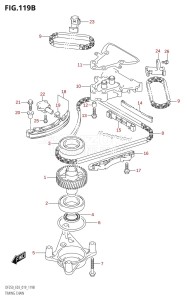 DF250 From 25003F-910001 (E03)  2019 drawing TIMING CHAIN (DF250ST)