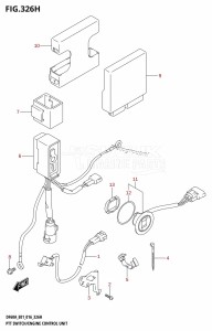 DF50A From 05003F-610001 (E01)  2016 drawing PTT SWITCH /​ ENGINE CONTROL UNIT (DF60A:E40)