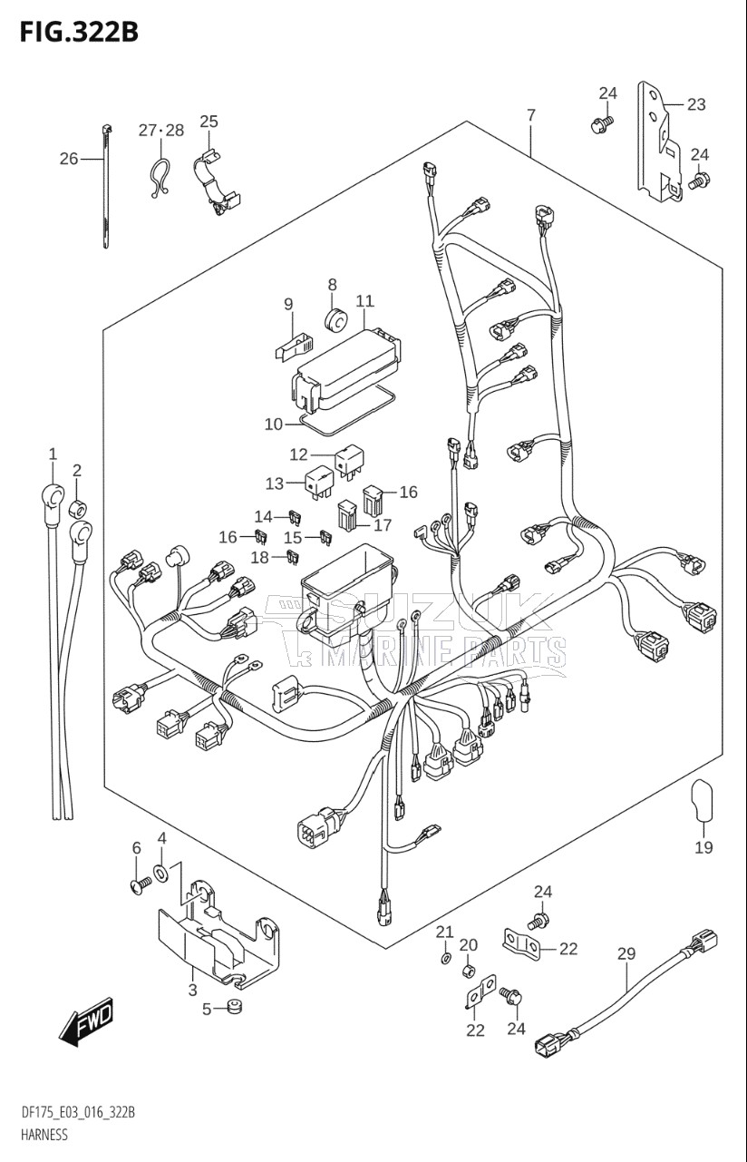 HARNESS (DF150TG:E03)