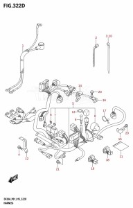 DF20A From 02002F-510001 (P01)  2015 drawing HARNESS (DF15A:P01)