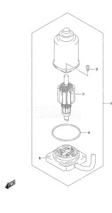 Outboard DF 25A drawing PTT Motor w/Power Tilt