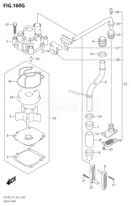 DF115AZ From 11503Z-610001 (E01 E3 E11 E40)  2016 drawing WATER PUMP (DF140AT:E40)