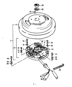 DT25 From D-10001 ()  1983 drawing MAGNETO (MODEL C)