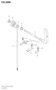 DT9.9A From 00993K-410001 (P36 P40)  2014 drawing CLUTCH LEVER (DT9.9AK:P40)