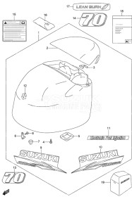 Outboard DF 70A drawing Engine Cover