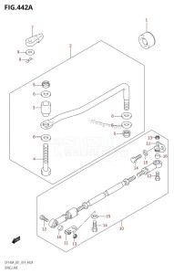 DF140A From 14003F-410001 (E01 E40)  2014 drawing DRAG LINK