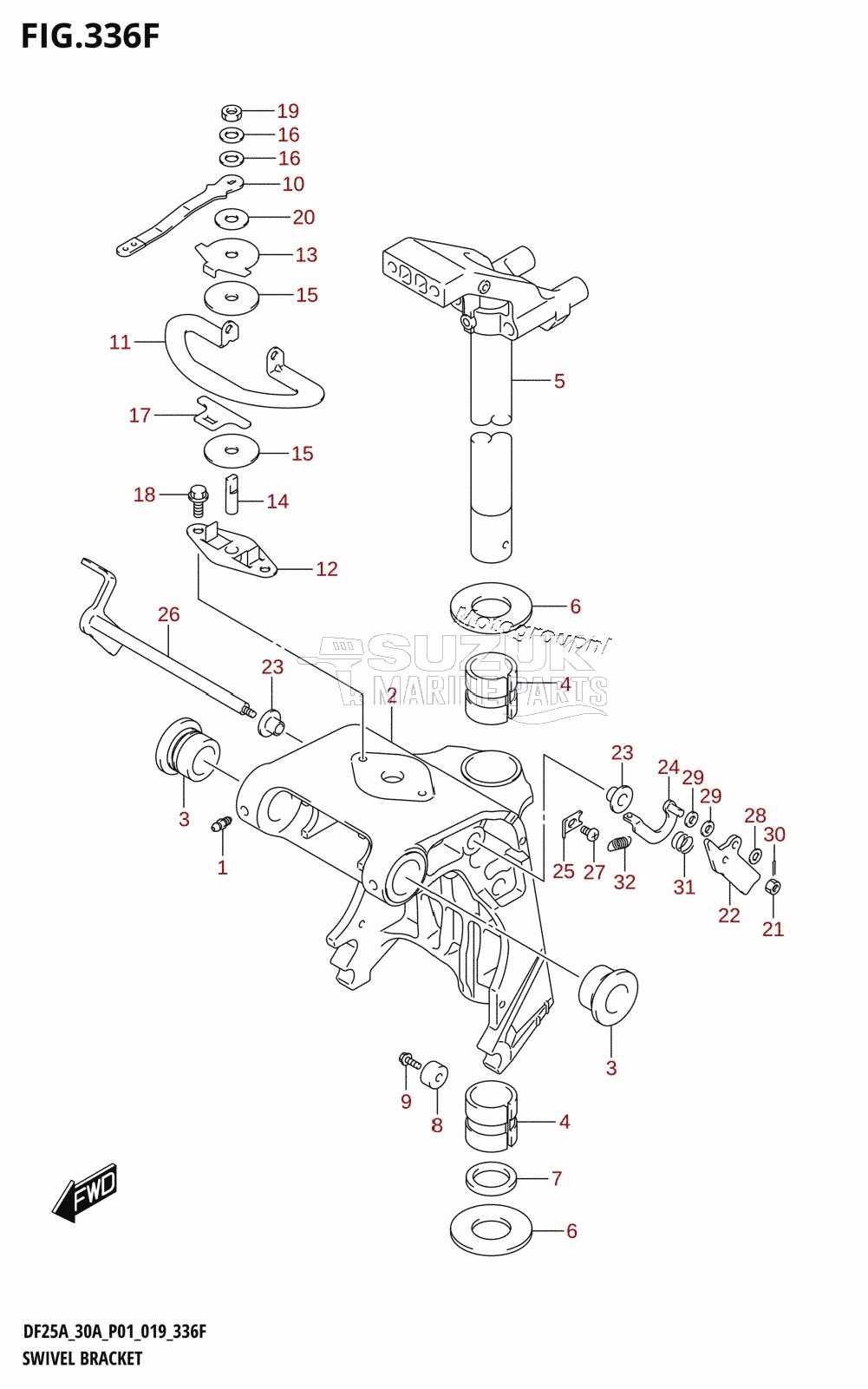 SWIVEL BRACKET (DF30AQ)