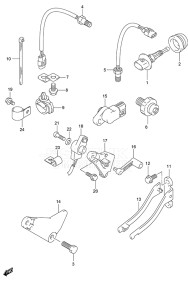 Outboard DF 150 drawing Sensor (Model: TG/ZG)