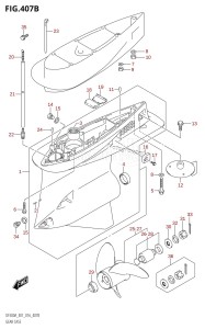 DF300A From 30002P-610001 (E01 E40)  2016 drawing GEAR CASE