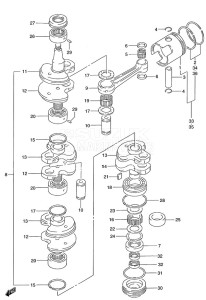 DT 140 drawing Crankshaft (1996 to 2001)