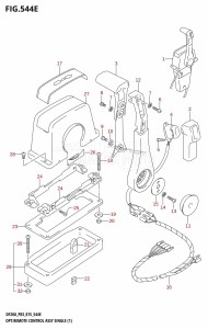 DF20A From 02002F-510001 (P03)  2015 drawing OPT:REMOTE CONTROL ASSY SINGLE (1) (DF15AR:P03)