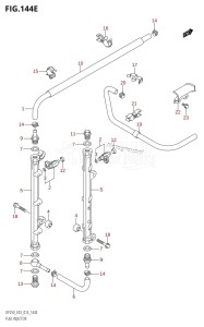 DF200 From 20002F-410001 (E03)  2014 drawing FUEL INJECTOR (DF250T:E03)