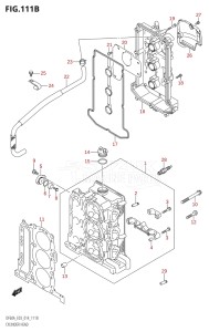 04003F-410001 (2014) 40hp E03-USA (DF40A) DF40A drawing CYLINDER HEAD (DF50A)