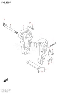 DF40A From 04004F-040001 (E34-Italy)  2020 drawing CLAMP BRACKET (DF60ATH)