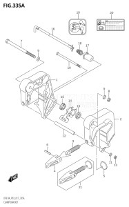 00994F-710001 (2017) 9.9hp P03-U.S.A (DF9.9A  DF9.9AR) DF9.9A drawing CLAMP BRACKET (DF8A:P03)