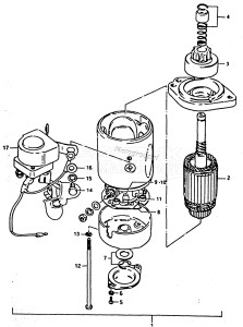 DT65 From 6501-001001 ()  1986 drawing STARTING MOTOR