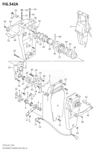 22501F-421001 (2004) 225hp E01-Gen. Export 1 (DF225TK4) DF225T drawing OPT:REMOTE CONTROL ASSY DUAL (2)