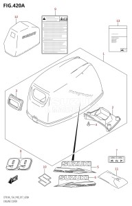 DT9.9A From 00996 -710001 (P36-)  2017 drawing ENGINE COVER (DT9.9A:P40)