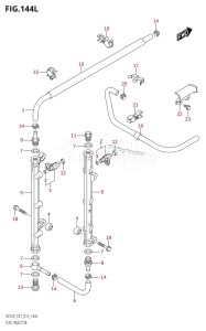 DF225T From 22503F-510001 (E01 E40)  2015 drawing FUEL INJECTOR (DF250Z:E01)