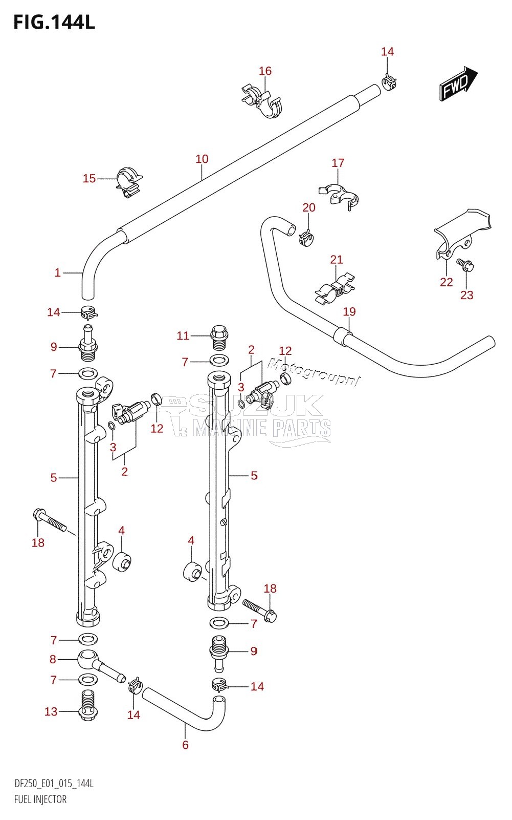 FUEL INJECTOR (DF250Z:E01)