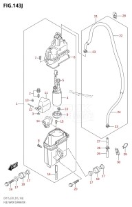 DF175TG From 17502F-510001 (E01 E40)  2015 drawing FUEL VAPOR SEPARATOR (DF175T:E01)