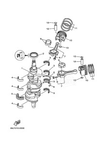 LF225TXRC drawing CRANKSHAFT--PISTON